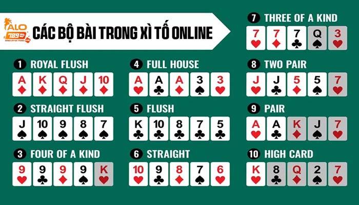 Các bộ bài trong Xì Tố Online Các bộ bài trong Xì Tố Online